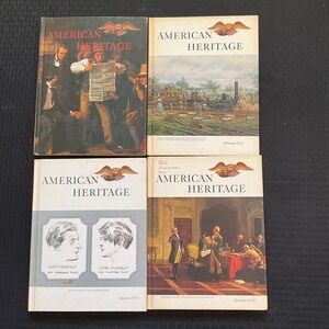 Vintage American Heritage Magazine 1973 1974 Lot Set Hardcover History Book US